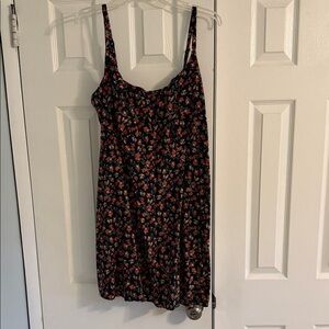 Old Navy Navy Floral Smocked Dress XXL